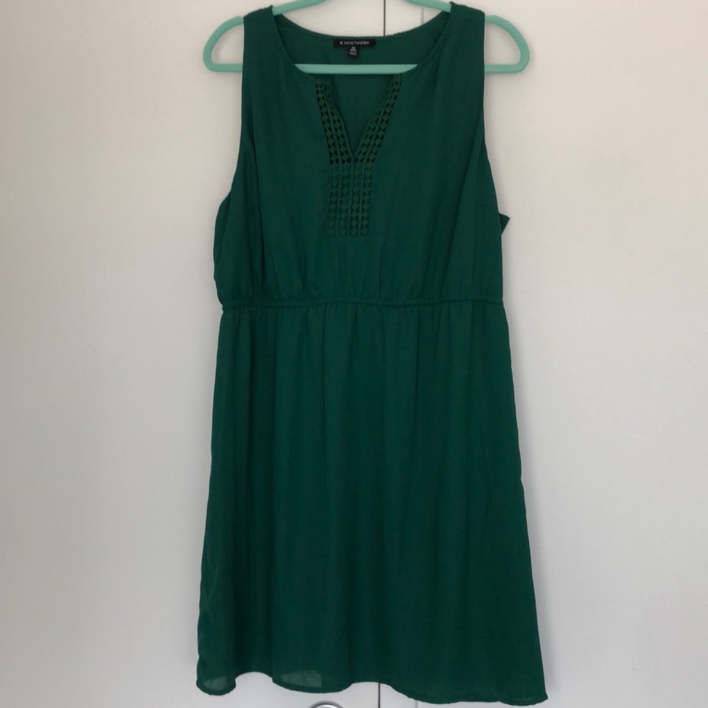 41 Hawthorn Stitch Fix green dress XXLP